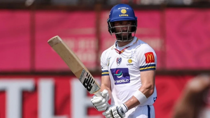 Connor Esterhuizen top-scored for the Lions with a knock of 100 after his team had slipped to 20-4 in the CSA 4-Day Series Division 1 against the North West today (October 22).