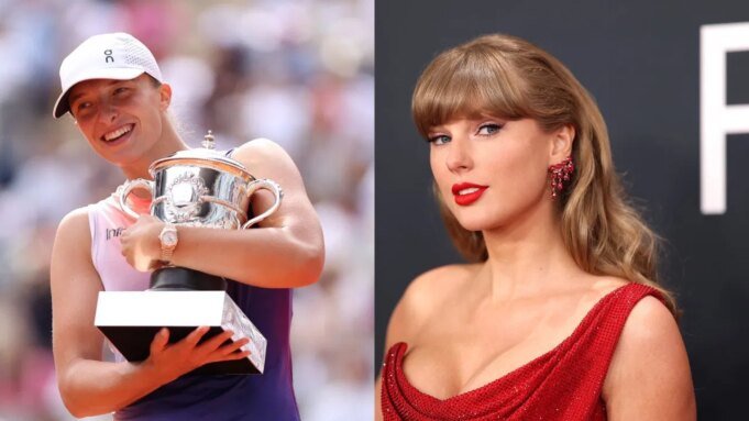 泰勒·斯威夫特 (T Iga Swiatek overwhelmed with joy after Taylor Swift sends her a handwritten message and special gift in celebration of her new album. Credit: GETTY