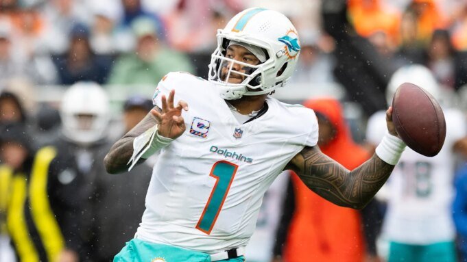 NFL 第 8 週任 NFL 第 8 週任何時間最佳海豚隊與獵鷹隊的 NFL 投注和達陣得分手選擇| mtgamer.com
