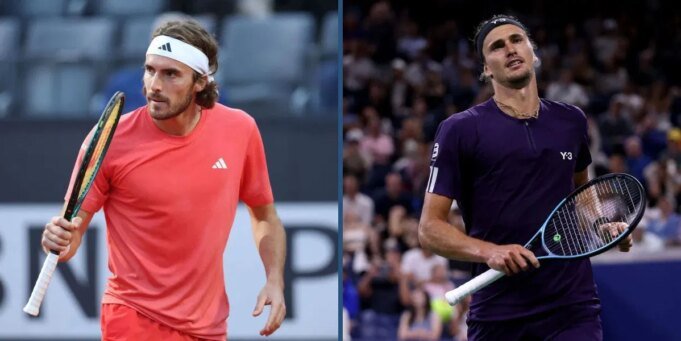2025 年維也納奧 Stefanos Tsitsipas and Alexander Zverev will be in action on Day 2 of the Erste Bank Open 2025. (Photos: Getty)