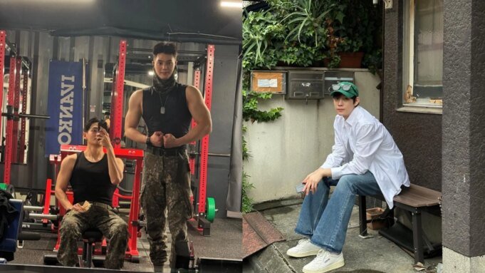 “TAE 的朋友名單 Taehyung with Song Kang & Kim Young-dae (Image via Instagram/@thv, @youngdae0302)