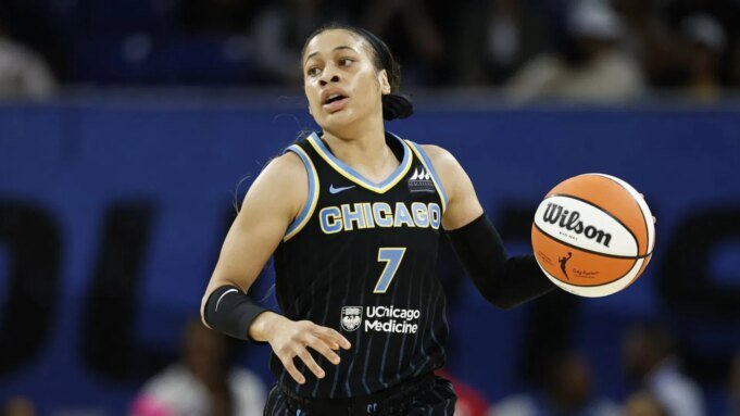 Chennedy Carter sends cryptic message amid speculation of Unrivaled debut following her WNBA fallout. (Photo: IMAGN)