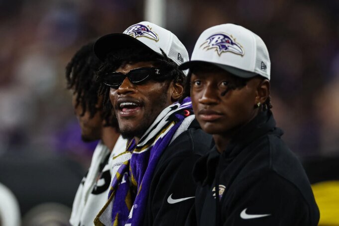 烏鴉隊外接手扎伊·弗 Philadelphia Eagles v Baltimore Ravens - Source: Getty
