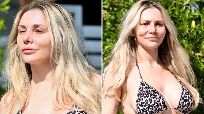 考特尼·斯托登 (Courtney Stodden) 拿出籃子時展示了她的鼻子整形手術| mtgamer.com