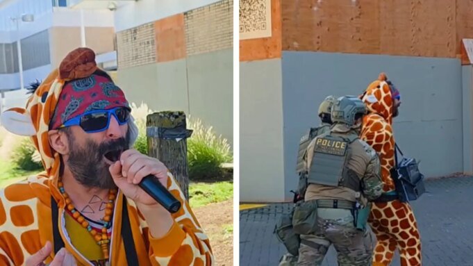 聯邦調查局解釋了視頻中捕捉到的打扮成長頸鹿的喜劇演員的被捕事件| mtgamer.com