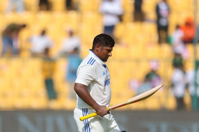 “選擇薩法拉茲汗不是 India v New Zealand - 1st Test - Source: Getty