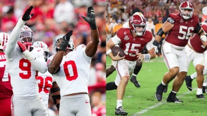 The Ohio State Buckeyes and the Alabama Crimson Tide