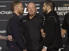 在緊張的 UFC 322 對峙中,達納·懷特 (Dana White) 拒絕中斷眼神交流,將傑克·德拉·馬達萊納 (Jack Della Maddalena) 和伊斯蘭·馬哈切夫 (Islam Makhachev) 分開
| mtgamer.com 在緊張的 UFC 322 對峙中,達納·懷特 (Dana White) 拒絕中斷眼神交流,將傑克·德拉·馬達萊納 (Jack Della Maddalena) 和伊斯蘭·馬哈切夫 (Islam Makhachev) 分開
| mtgamer.com