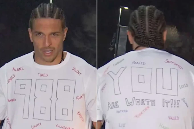 馬肖恩·尼蘭 (Marshawn Kneeland) 去世一周後，愛國者隊球員身穿印有自殺和危機生命線電話號碼的 T 卹
| mtgamer.com