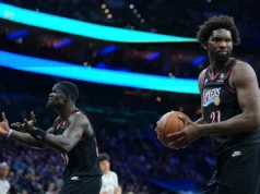 喬爾·恩比德在76人隊輸給籃網隊的比賽中談到了雙大陣容
| mtgamer.com 喬爾·恩比德在76人隊輸給籃網隊的比賽中談到了雙大陣容
| mtgamer.com