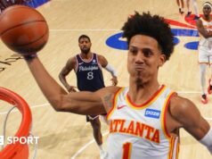 約翰遜主演亞特蘭大隊雙加時獲勝
| mtgamer.com 約翰遜主演亞特蘭大隊雙加時獲勝
| mtgamer.com