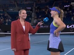 安德烈耶娃與教練開玩笑談論多克奇的雙打歷史
| mtgamer.com 安德烈耶娃與教練開玩笑談論多克奇的雙打歷史
| mtgamer.com